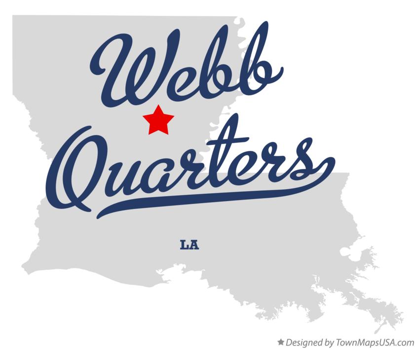 Map of Webb Quarters Louisiana LA
