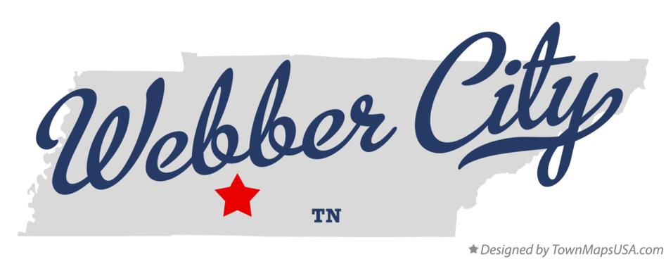 Map of Webber City Tennessee TN