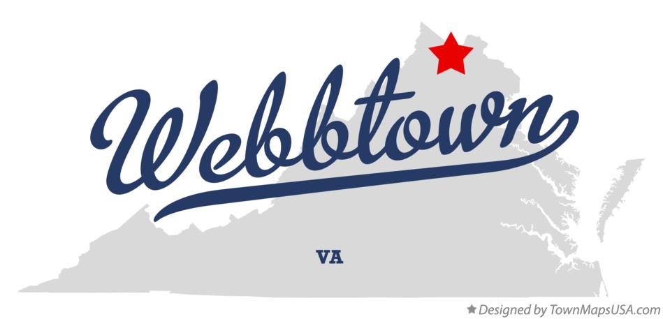Map of Webbtown Virginia VA