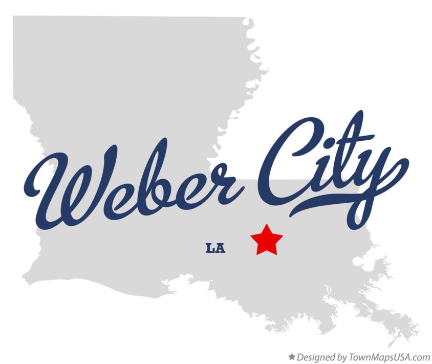 Map of Weber City Louisiana LA