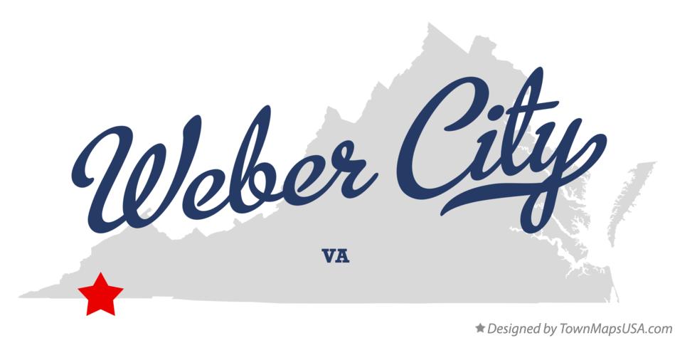 Map of Weber City Virginia VA