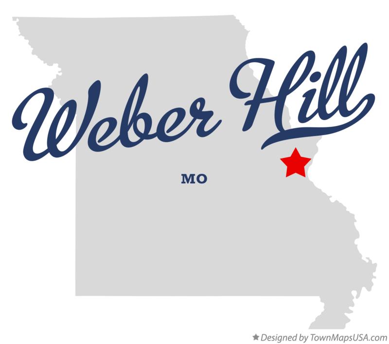 Map of Weber Hill Missouri MO