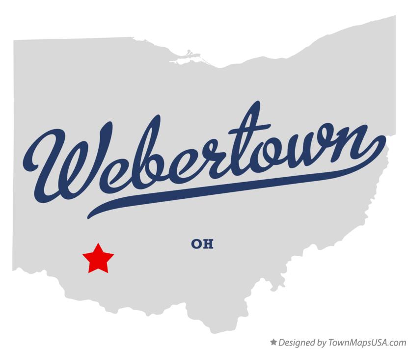 Map of Webertown Ohio OH