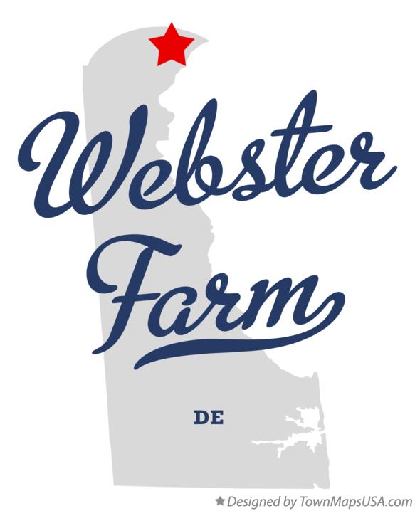 Map of Webster Farm Delaware DE