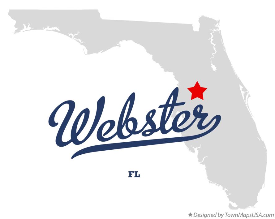 Map of Webster Florida FL