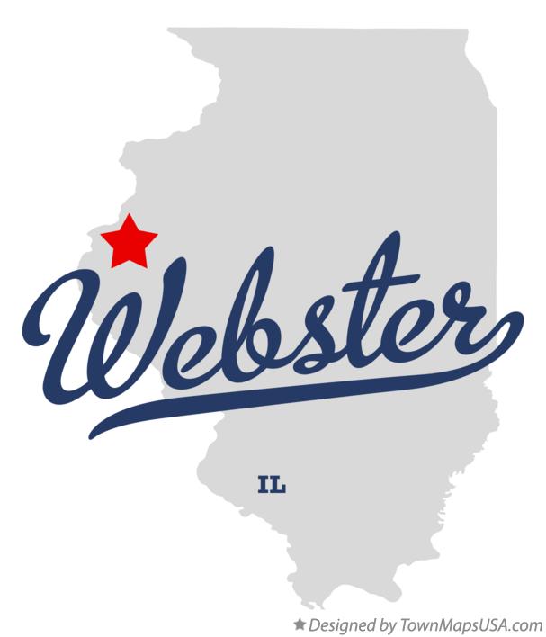 Map of Webster Illinois IL