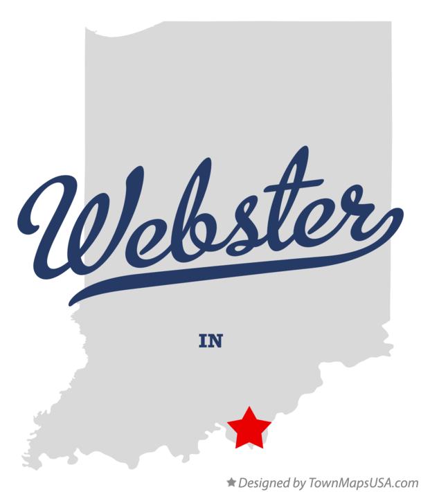 Map of Webster Indiana IN