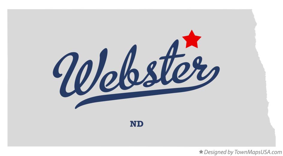 Map of Webster North Dakota ND