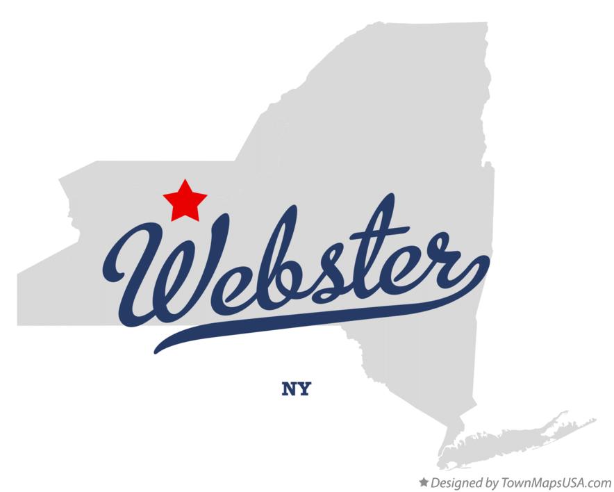 Map of Webster New York NY