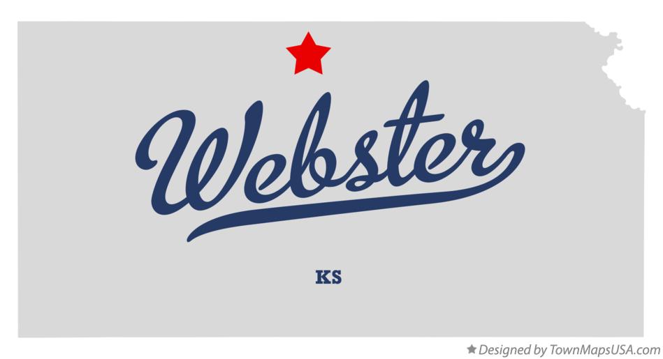 Map of Webster Kansas KS