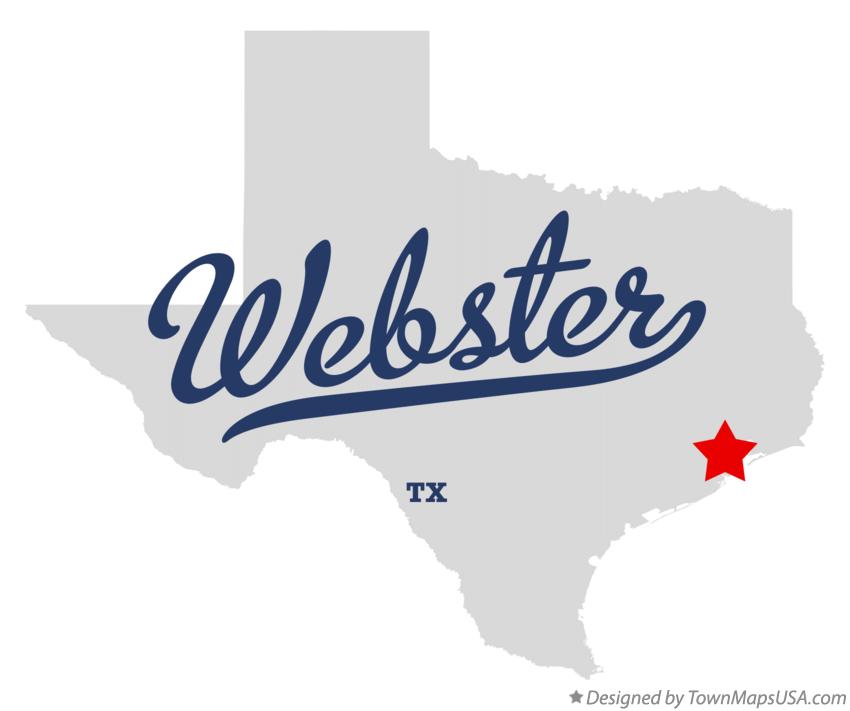Map of Webster Texas TX