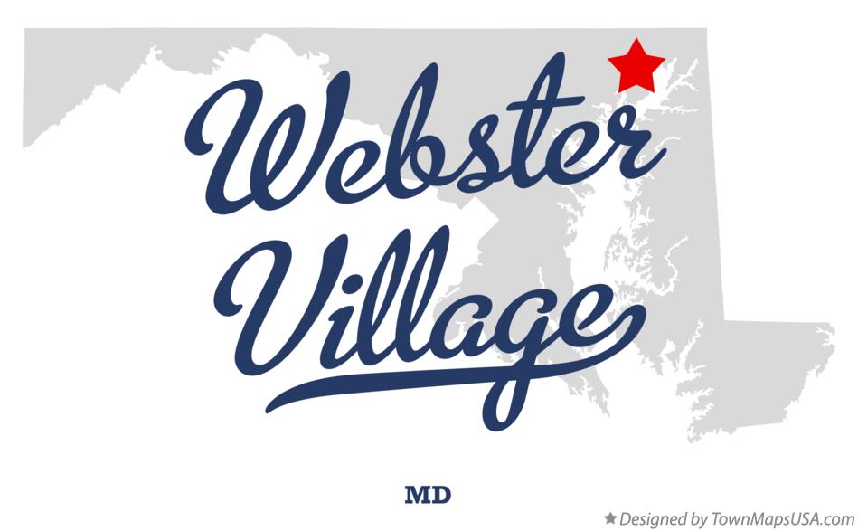 Map of Webster Village Maryland MD