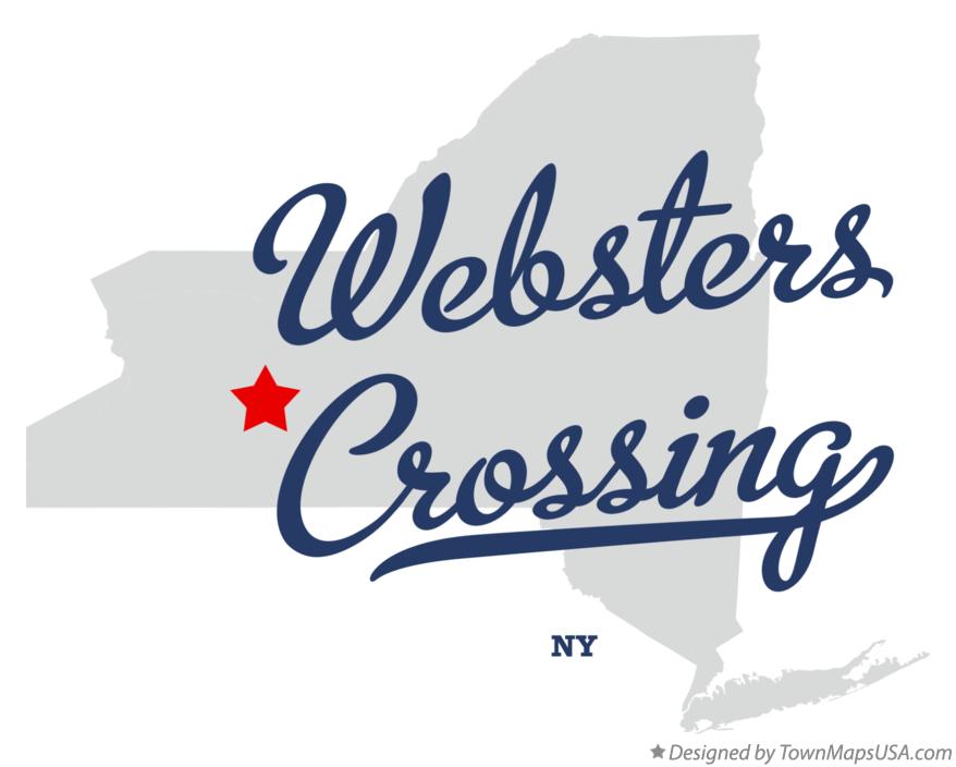 Map of Websters Crossing New York NY