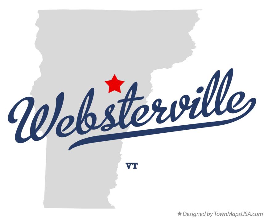 Map of Websterville Vermont VT