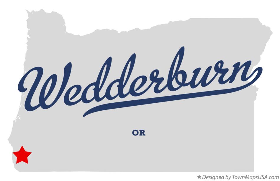 Map of Wedderburn Oregon OR