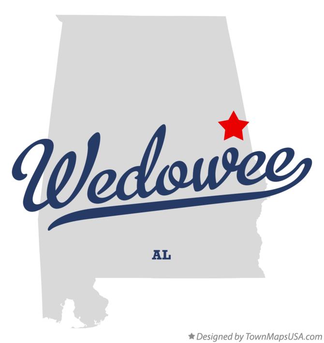 Map of Wedowee Alabama AL