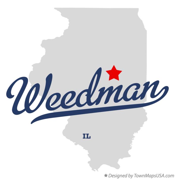 Map of Weedman Illinois IL