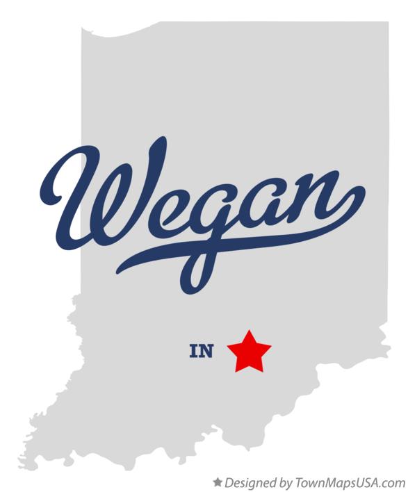 Map of Wegan Indiana IN