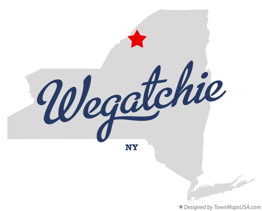 Map of Wegatchie New York NY