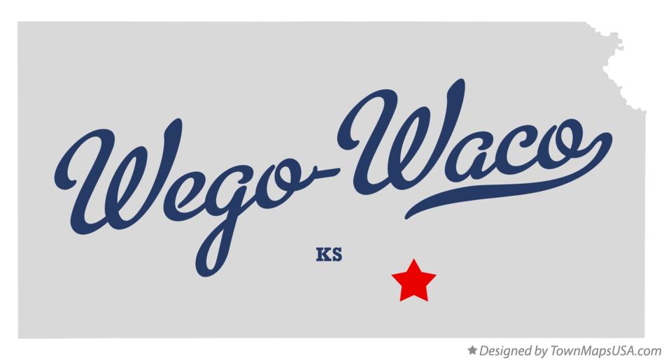 Map of Wego-Waco Kansas KS