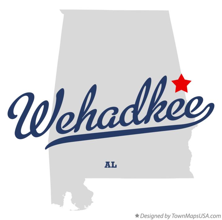 Map of Wehadkee Alabama AL