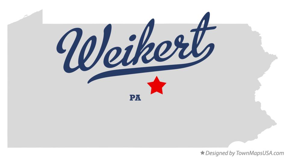 Map of Weikert Pennsylvania PA