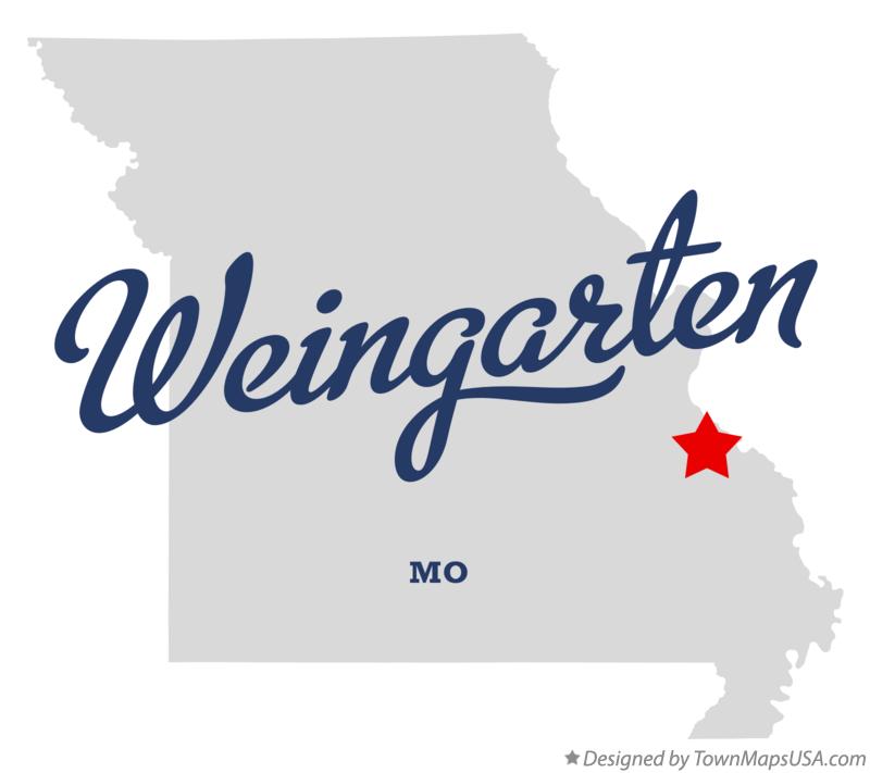 Map of Weingarten Missouri MO