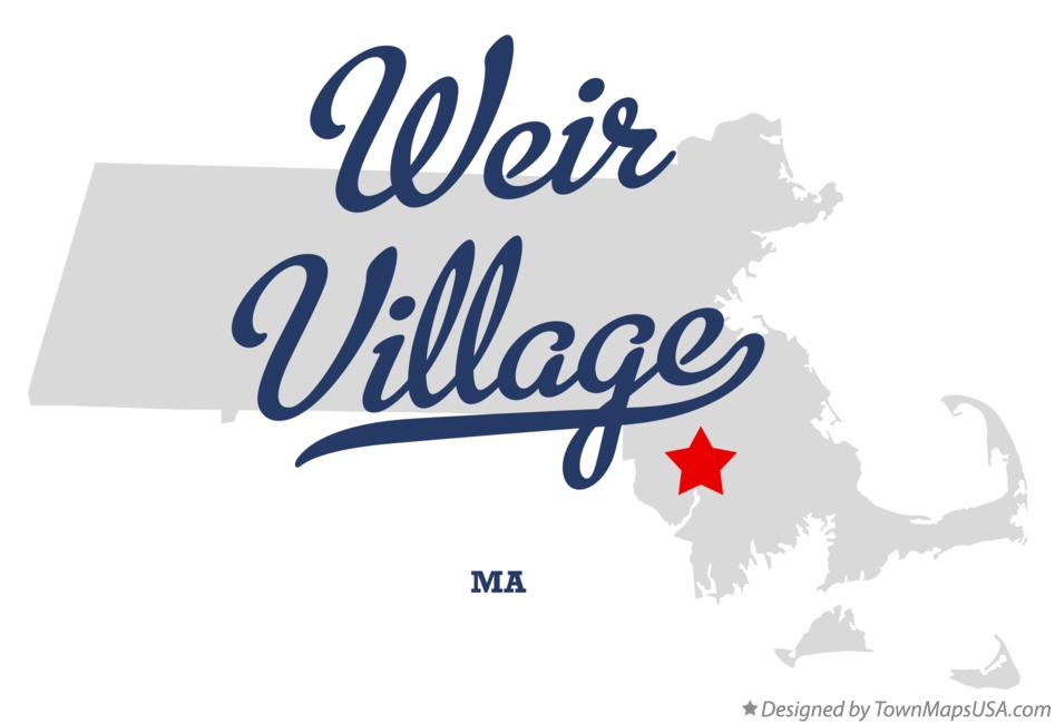 Map of Weir Village Massachusetts MA