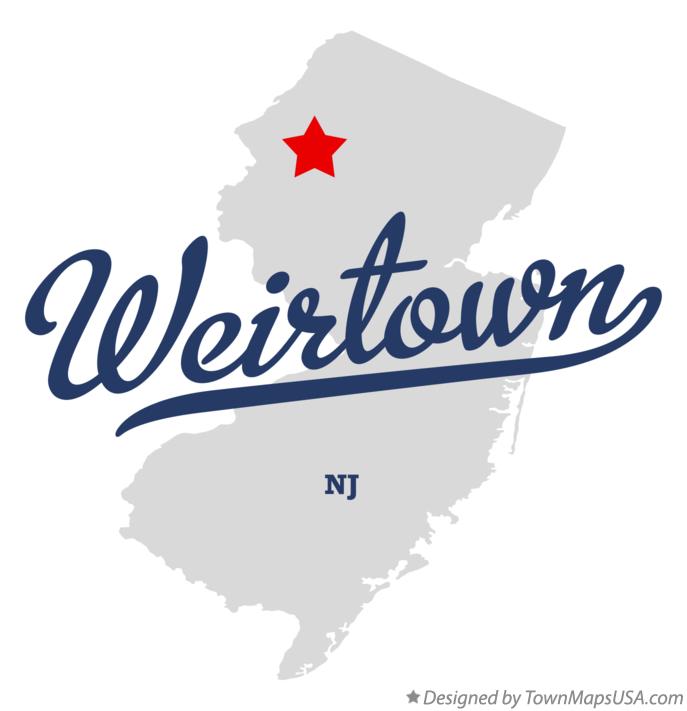 Map of Weirtown New Jersey NJ