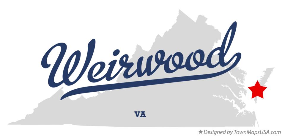 Map of Weirwood Virginia VA