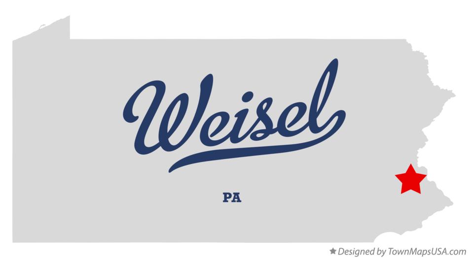 Map of Weisel Pennsylvania PA