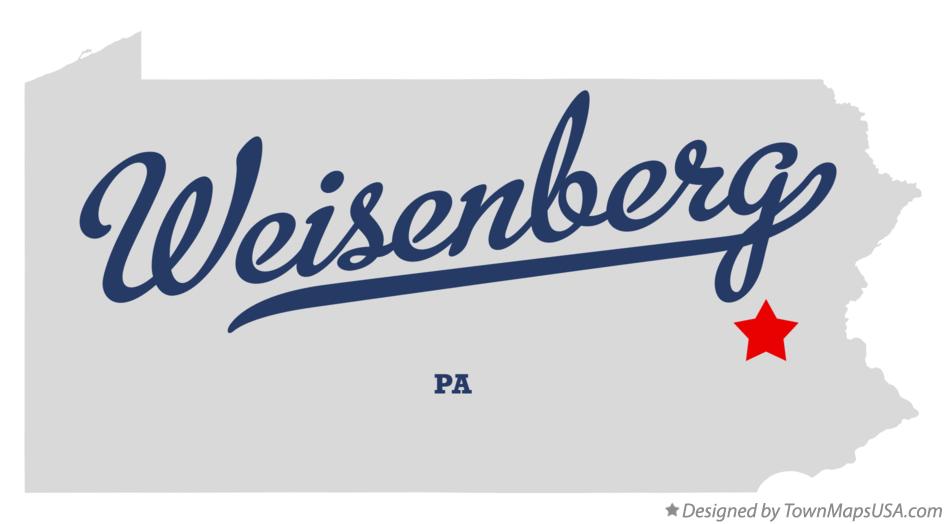 Map of Weisenberg Pennsylvania PA