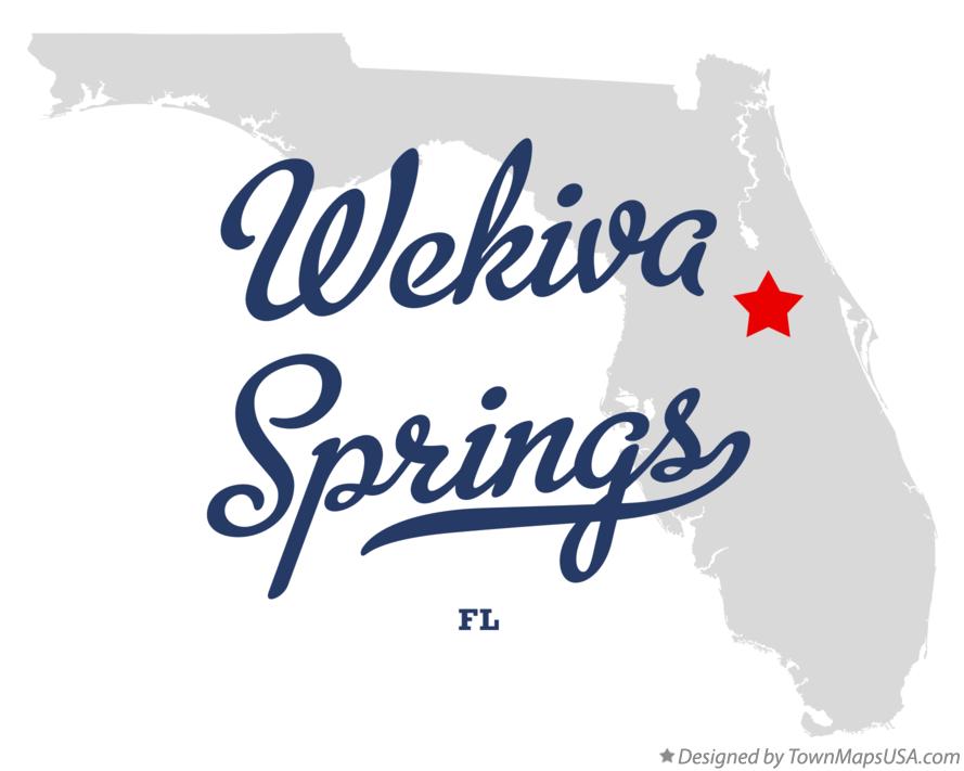 Map of Wekiva Springs Florida FL