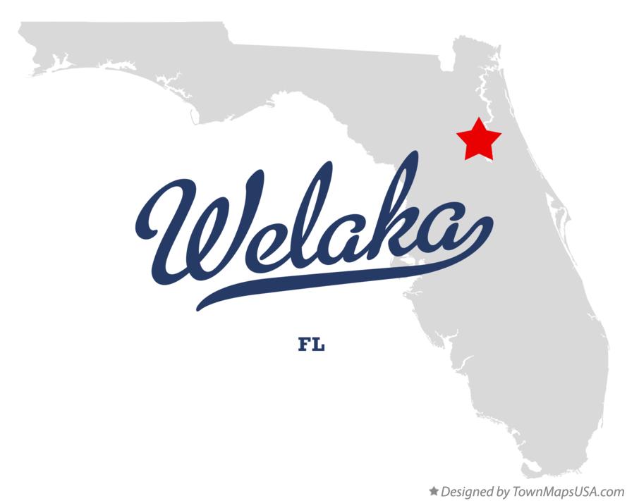 Map of Welaka Florida FL