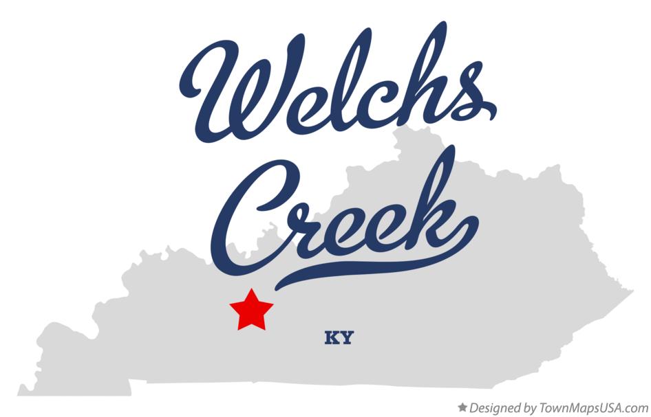 Map of Welchs Creek Kentucky KY