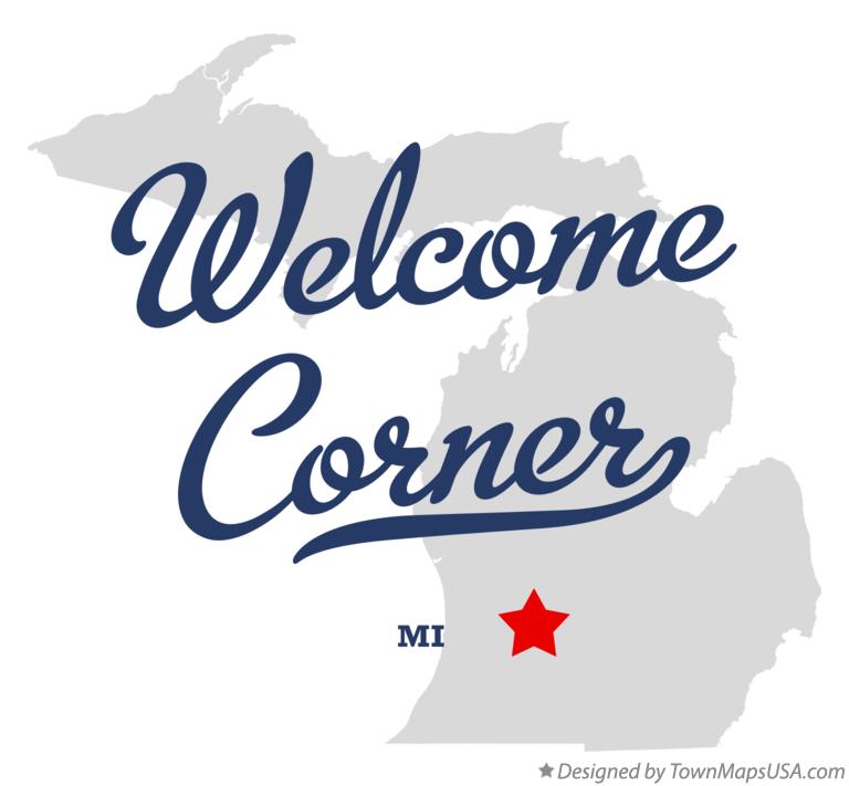 Map of Welcome Corner Michigan MI
