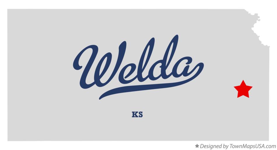 Map of Welda Kansas KS