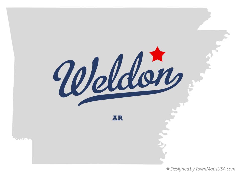 Map of Weldon Arkansas AR