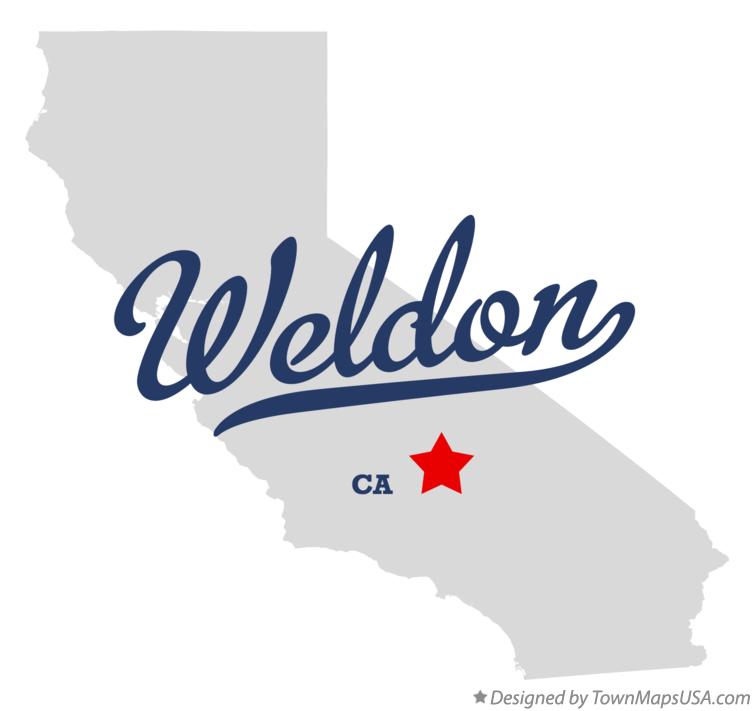 Map of Weldon California CA
