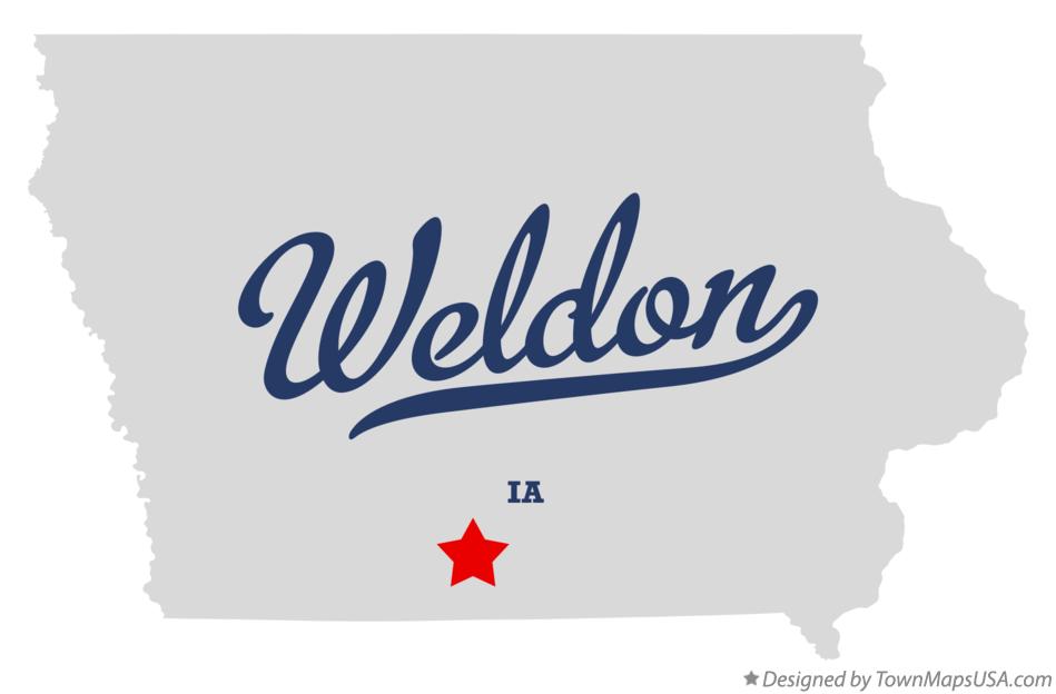 Map of Weldon Iowa IA