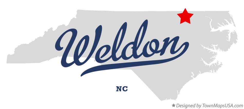 Map of Weldon North Carolina NC