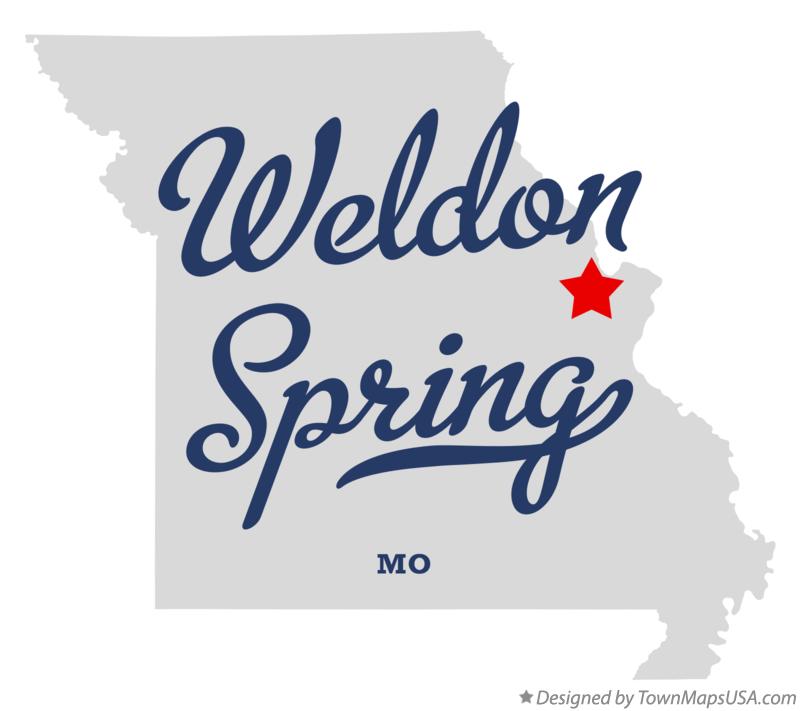Map of Weldon Spring Missouri MO