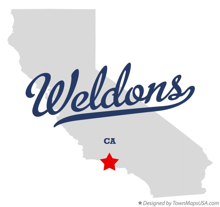 Map of Weldons California CA