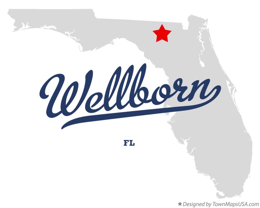 Map of Wellborn Florida FL