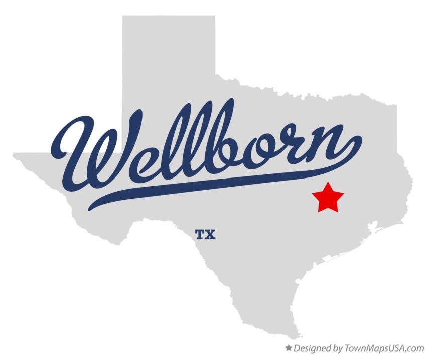 Map of Wellborn Texas TX