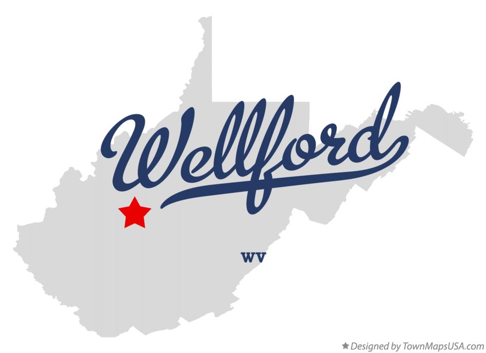 Map of Wellford West Virginia WV