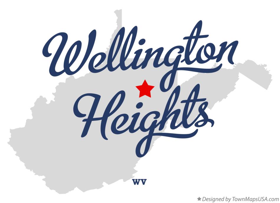 Map of Wellington Heights West Virginia WV