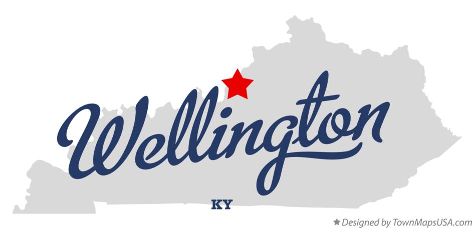 Map of Wellington Kentucky KY