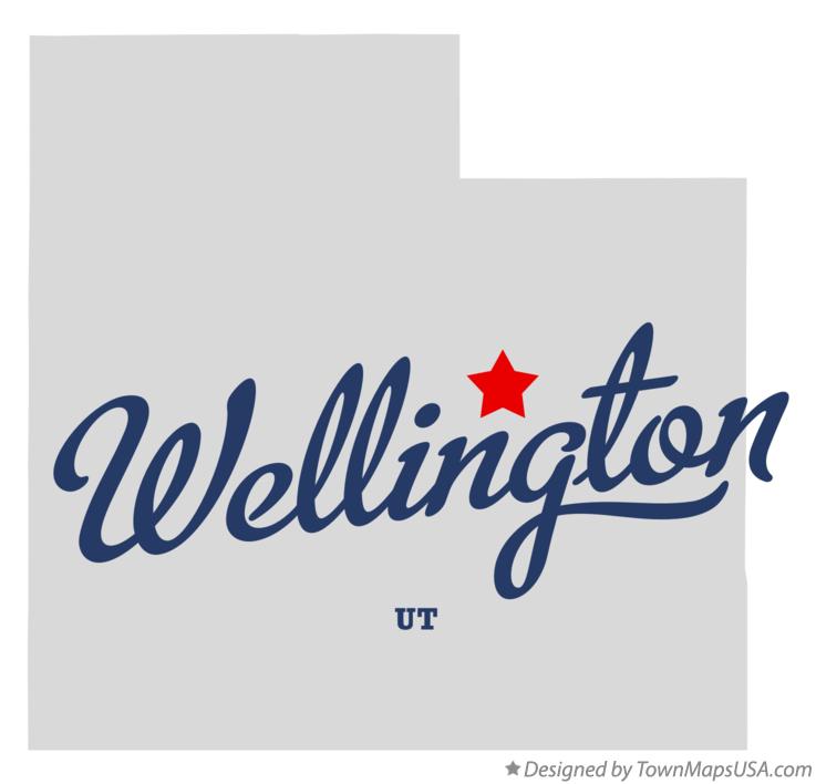 Map of Wellington Utah UT