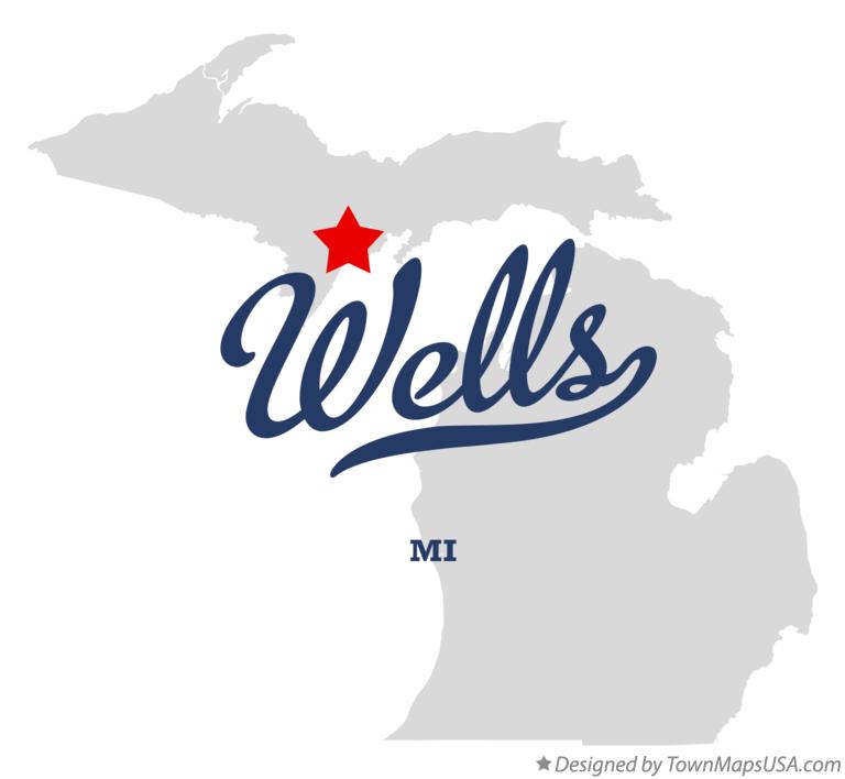 Map of Wells Michigan MI